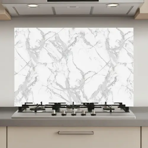Marmer - Zuiver - Grijs - Aders keuken achterwand spatscherm klein 900 -3d_website