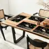 Cappuccino - Kop - Bonen - Bruin Placemat vinyl groot -zzsfeer4_Kitchenyeah-website