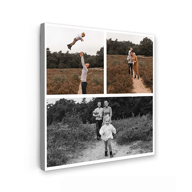 Leinwandcollage – 3 Fotos – Quadratisch
