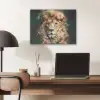 Leeuw - Leeuwenkop - Wilde dieren - Bloemen PET vilt klein -sfeer5