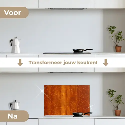 Roest - Oranje - Rood - Vlekken keuken achterwand spatscherm klein 900 -voor_na_NL