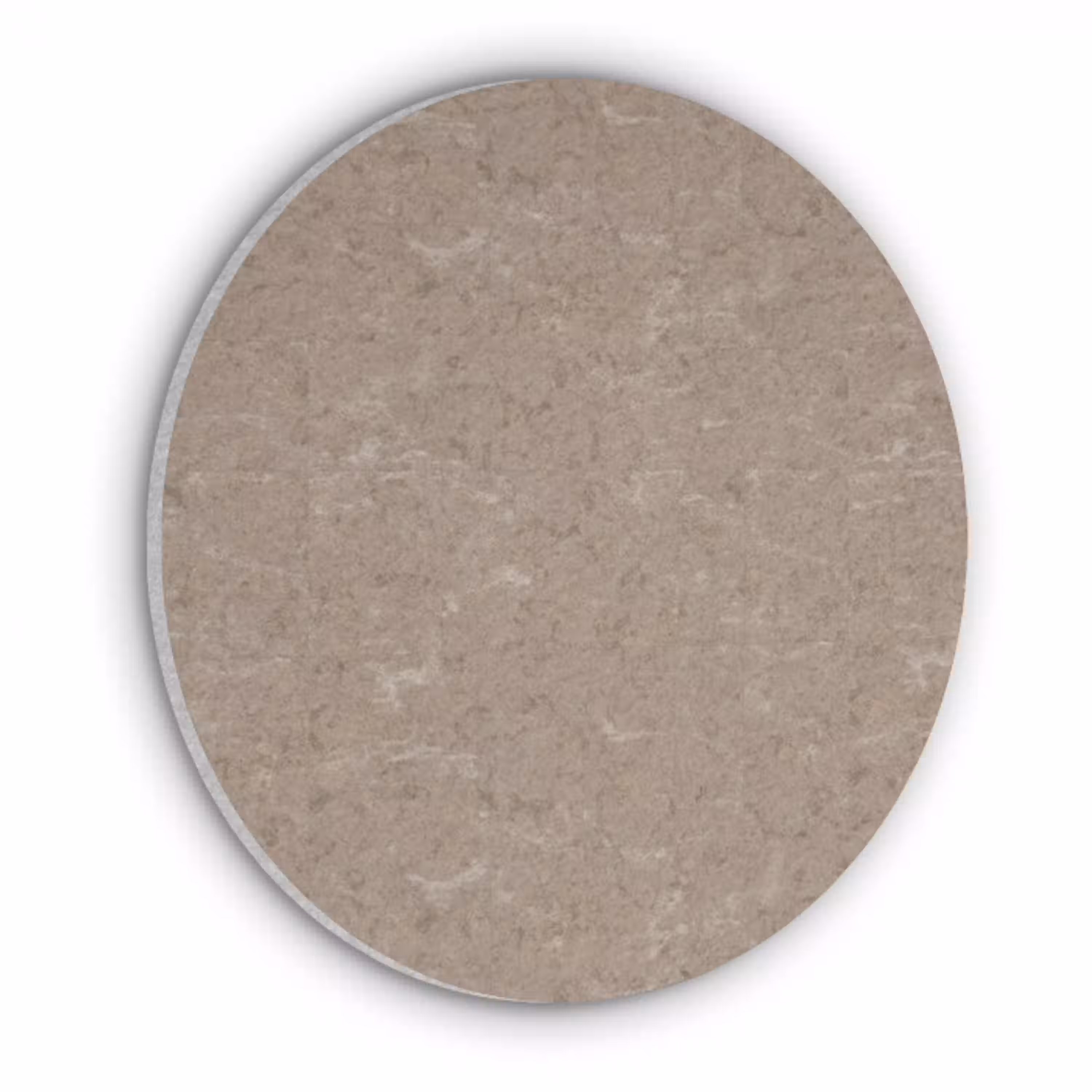 Patroon - Kalksteen - Beige Akoestische PET Vilt - Rond klein 838 -3d