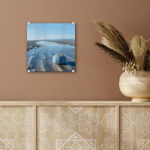 Strand - Schild - Water - Blauw plexiglas 5mm klein -sfeer5