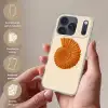 Schelp - Oranje - Ribbels Telefoonhoesje iPhone 17 Pro klein -sfeer3_NL