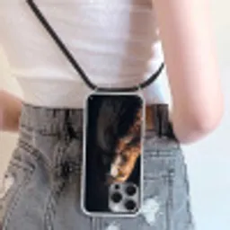 Roofvogel - Buizerd - Bruin Hoesje iPhone 16 Pro Max met koord klein -sfeer5
