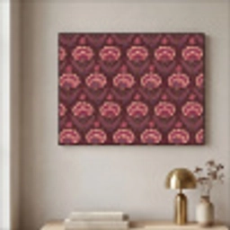 Bloemen - Waaier - Paars Textielframe zwart klein 947 -sfeer2