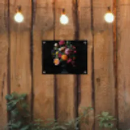Boeket - Romantisch - Kleurrijk tuinposter los doek klein -sfeer1