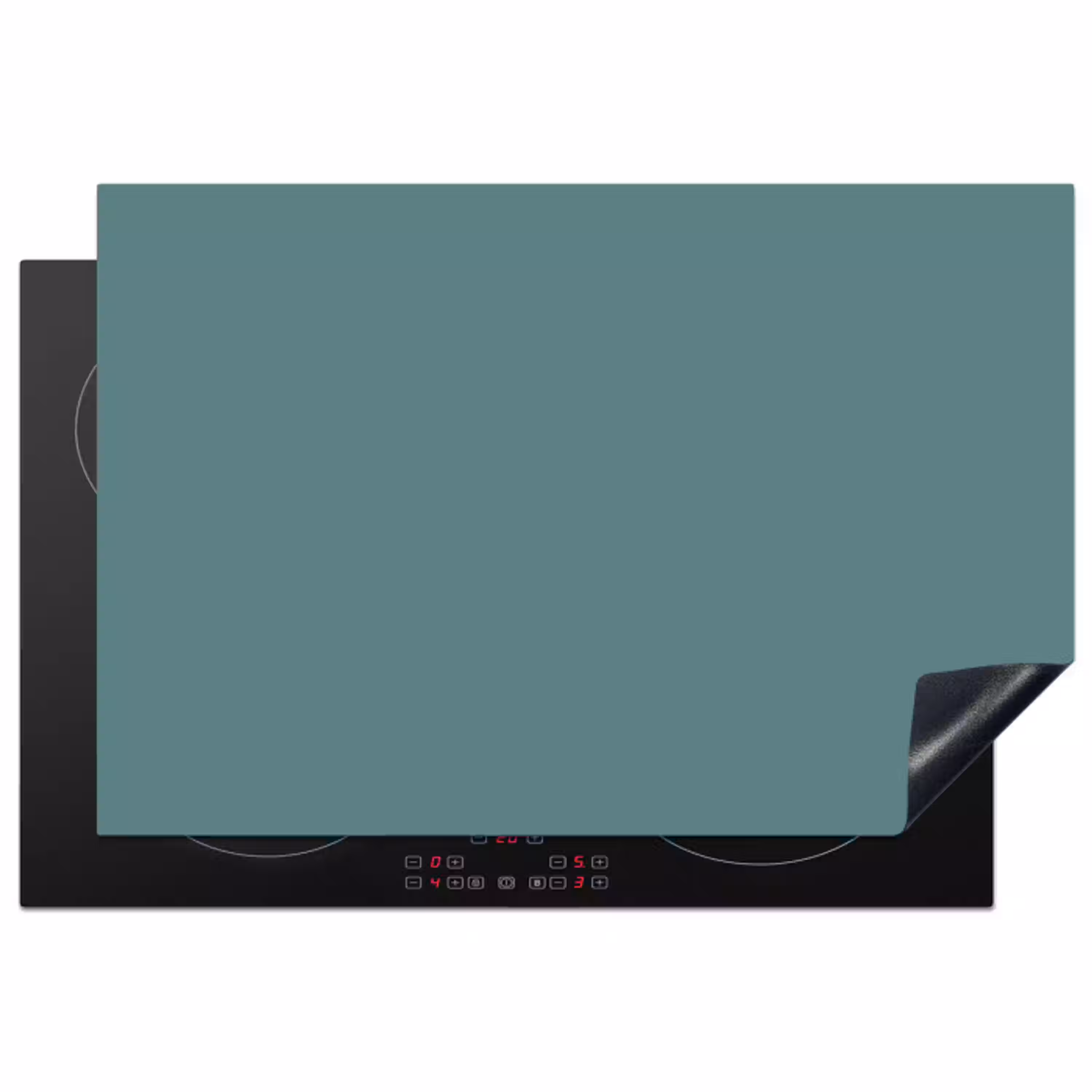 Serene - Teal - Blauw Inductie beschermer vinyl 3mm klein 276 -3d