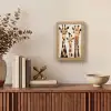 Giraffen - Cartoon - Crème Light Box met kabel (Tafellamp) klein -sfeer2