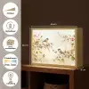Takken - Bloemen - Vogeltjes - Roze Light Box met batterij (Wandlamp) middel -USP_websiteoverzichtNL