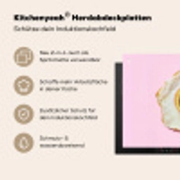 Ei - Disco - Ontbijt - Glitter Inductie beschemer met haakjes klein -ky-usp-de