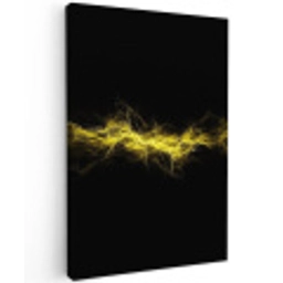 Gaming - Elektriciteit - Geel - Energie Tuinposter op houten frame 2 cm dik middel -3d