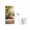 Dennenappels - Kerstsfeer - Bruin - Groen fotobehang vinyl groot -3d