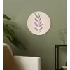 Tak - Bladeren - Minimalistisch - Beige Wandcirkel kunststof plaat 5mm dik klein -sfeer3