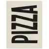 Pizza - Decoratie - Japandi - Vintage poster papier klein -3d