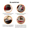 Close up - Bloem- Rood Inductie beschermer vinyl 3mm klein -zzzzzzz-td-werking