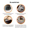 Tulpen - Roze - Stelen Inductie beschermer vinyl 3mm klein -zzzzzzz-td-werking