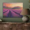 Lavendelveld - Zonsondergang - Paars PET vilt klein -sfeer2