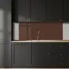 Bruin - Donker - Kleuren keuken achterwand 2 middel 871 -sfeer1