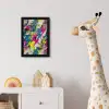 Bliksemschichten - Patroon - Marmer - Kleuren fotolijst zwart zonder passe partout klein -usfeer4_kinderkamer