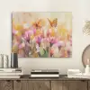 Vlinders - Oranje - Bloemen PET vilt klein -sfeer1