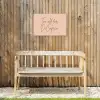 Too old for dicaprio - Roze - Groen Tuinposter op houten frame 2 cm dik klein -sfeer4