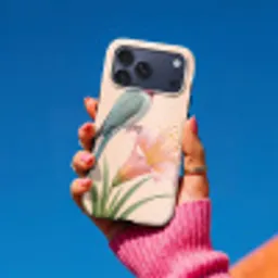 Vogel - Bloem - Natuur - Roze Toughcase MagSafe Apple iPhone 17 Pro Max klein -Sfeer1V