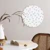 Blauw - Driehoek - Patroon Wandcirkel plexiglas klein 852 -sfeer4