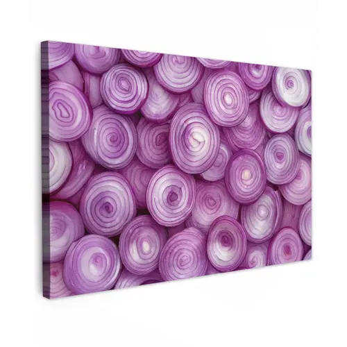 Paars - Uien - Close up canvas 2cm klein -z3d
