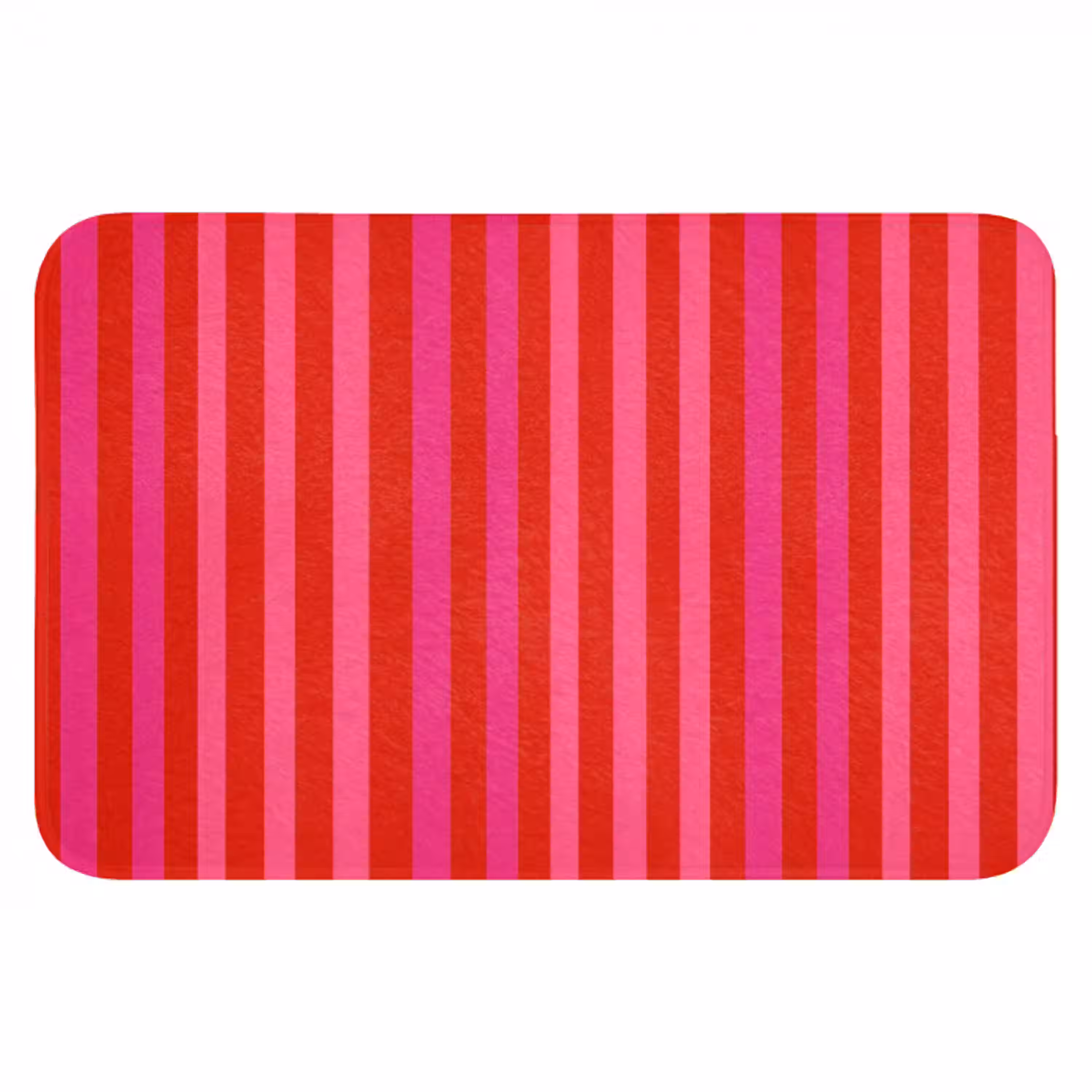 Verticaal - Strepen - Roze Badmat klein 997 -3d