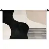 Abstract - Japandi - Beige - Modern Wandkleed katoen klein -zz3d
