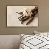 Vanille - Bloemen - Beige canvas 2cm klein -sfeer3