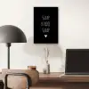 Quotes - Slaap kindje slaap - Spreuken aluminium wit klein -sfeer5