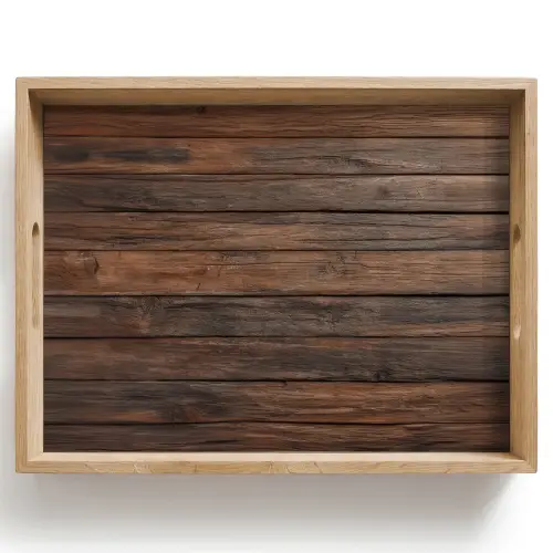 Houten plankpatroon - Warmte - Natuurlijk Dienblad Rechthoek middel -z3d_shopping