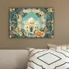 Taj Mahal - Ramadan - Bloemen - Islamitische canvas 2cm klein -sfeer3