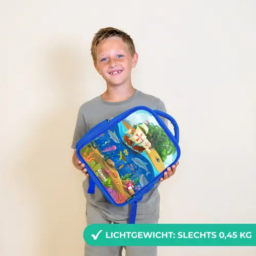Zeilschip op de oceaan Kinderrugzak - Blauw middel -sfeer1_NL