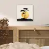 Zwarte boom - Gouden cirkel - Heuvel aluminium wit klein -sfeer3