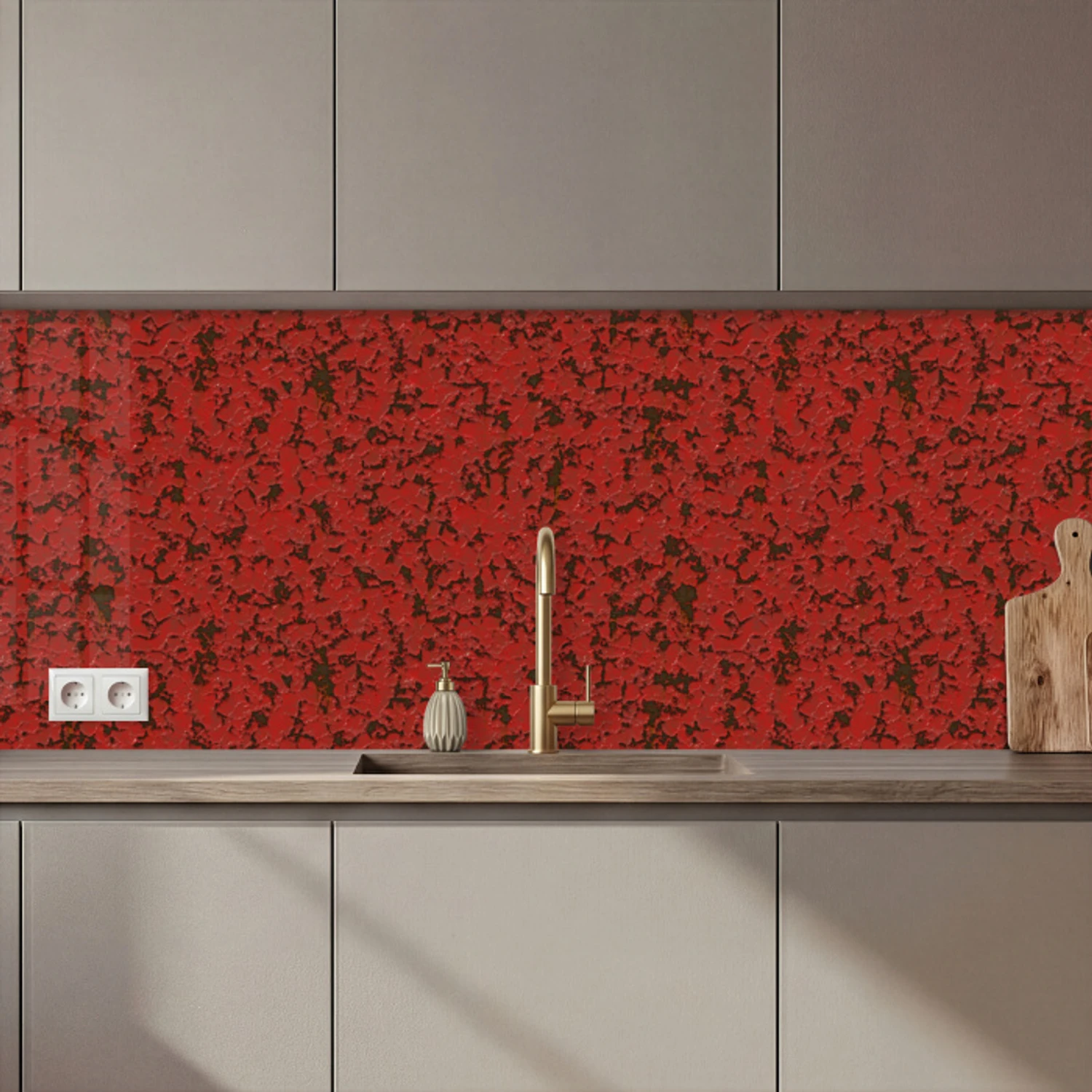 Kitchen splashback - Rust - Red - Stains | Kitchenyeah.co.uk