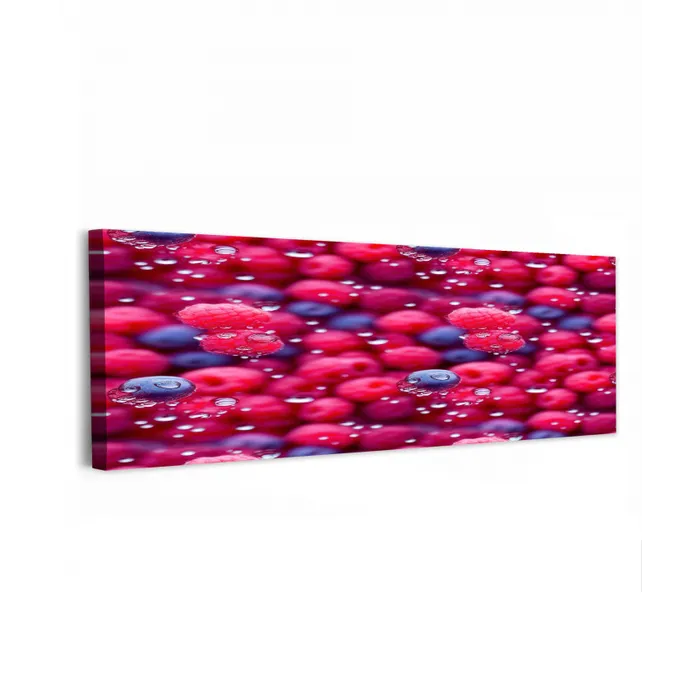 Frambozen - Bessen - Roze - Blauw canvas 2cm klein 828 -z3d