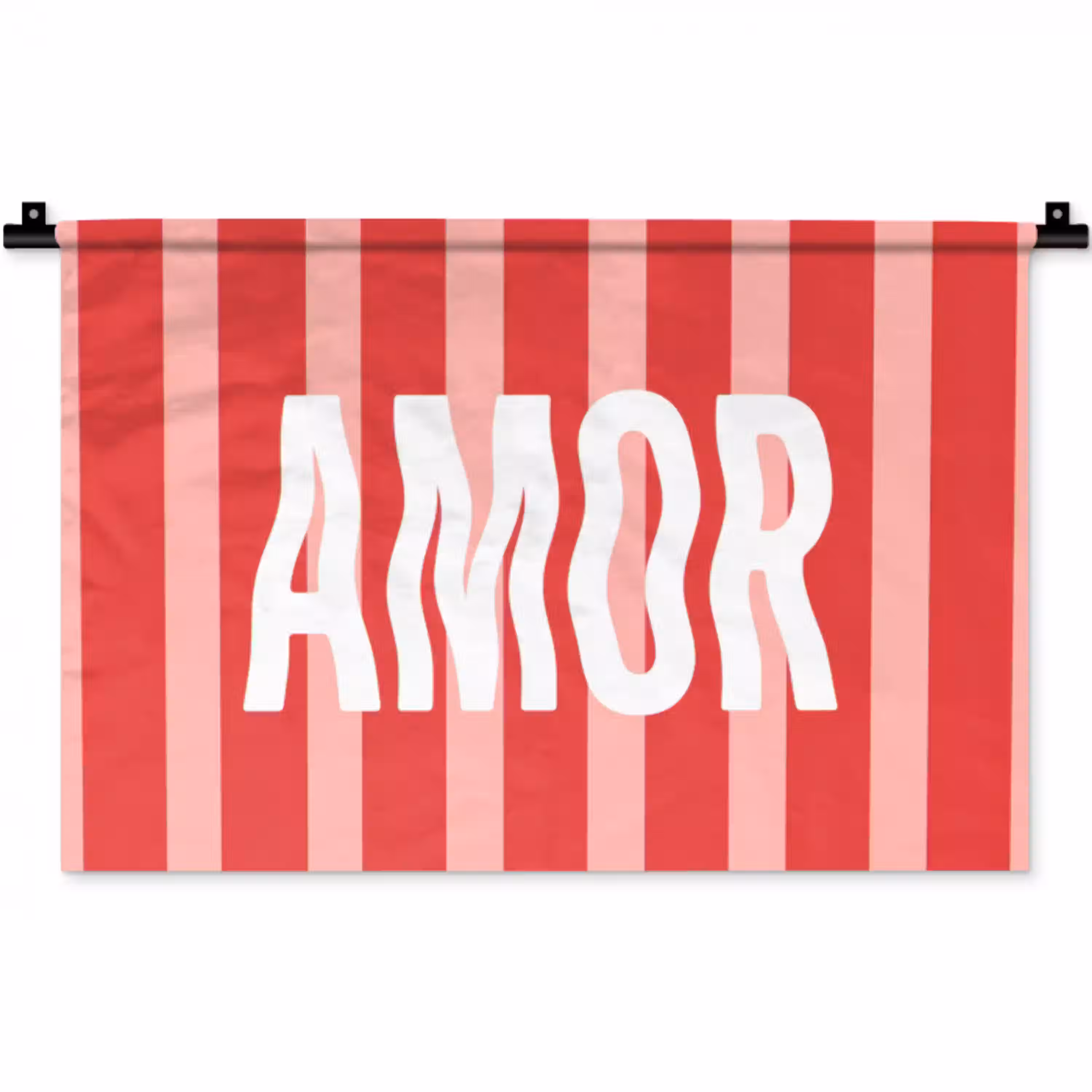 Amor - Strepen - Rood - Roze Wandkleed katoen klein -zz3d
