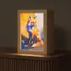 Vos - Oranje - Vormen - Abstract Light Box met kabel (Tafellamp) klein -z3d_website