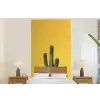Cactus - Groen - Minimalistisch fotobehang vinyl groot -bed