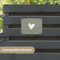 Hart - Design - Liefde tuinposter los doek klein -sfeer3