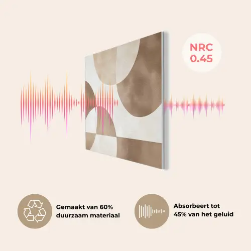 Snijdende cirkels - Overlappende vlakken PET vilt klein -USP_NL