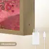 Boom - Levensboom - Roze - Goud Light Box met batterij (Wandlamp) middel -USP_websiteoplaadbaarNL