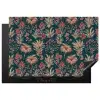 Botanisch - Patroon - Blauw Inductie beschermer vinyl 3mm klein 276 -3d