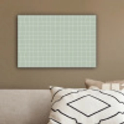 Ruitpatroon - Golvend - Groen canvas 2cm klein 34 -sfeer3