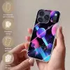 Bollen - Neon - Lijnen - Roze Telefoonhoesje iPhone 17 Pro klein -sfeer3_NL