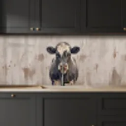 Koe - Portret - Dieren - Modern keuken achterwand 2 middel -sfeer1