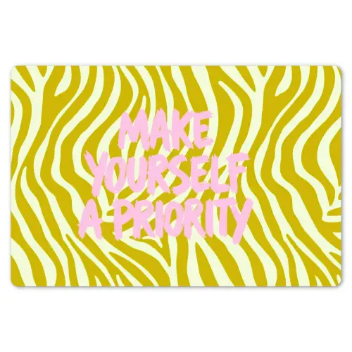 Zebraprint - Priority - Roze Placemat vinyl groot -zzsfeer1_Kitchenyeah-website
